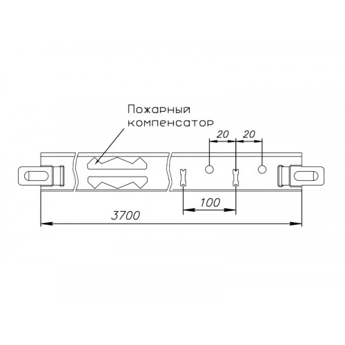 T-24 Норма 24/29 несущая направляющая 3700 мм белая