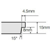 Потолочная плита ОПТИМА OPTIMA Tegular 15 (MicroLook 90) 1200x600x15