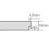 Потолочная плита ПЕРЛА ОП PERLA OP 0.95 Tegular 15 (MicroLook 90) 600x600x15
