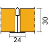 Потолочная плита ИНДАСТРИ МОДУС ТАЛ INDUSTRY MODUS TAL-M Black A 1200x600x30